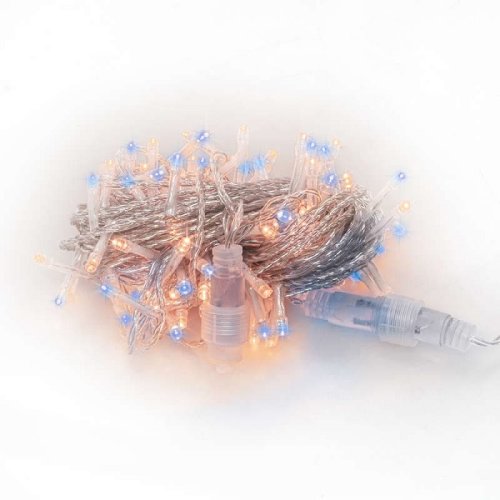 Гирлянда светодиодная "Шнур" Космос LD120-MG-E Красная+синяя 220В 120шт/м IP20 12м фото Гирлянда светодиодная "Шнур" Космос LD120-MG-E Красная+синяя 220В 120шт/м IP20 12м картинка